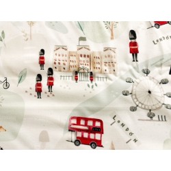 Tissu Voyage à Londres - Coton premium OekoTex