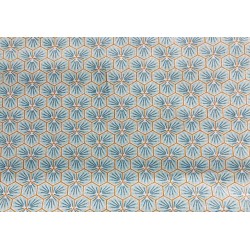 Tissu Riad aqua - Coton OekoTex