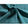 Double gaze unie Pétrole - OekoTex
