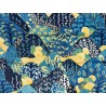 Tissu Viscose imprimée : Japon bleu