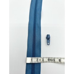 Fermeture au mètre maille 3 + 1 curseur assorti par 50cm (plusieurs coloris)