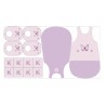 Précommande Kit naissance Viny DiY Papillon fond lilas - 100% coton - Expédition estimée 7 avril