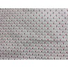 Tissu Eventails argentées glitter et rose  - Coton OekoTex