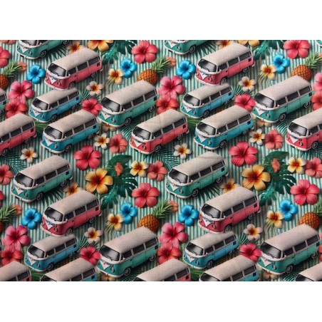 Tissu effet 3D Van - Coton OekoTex