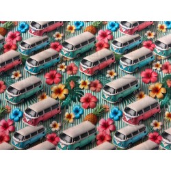Tissu effet 3D Van - Coton OekoTex