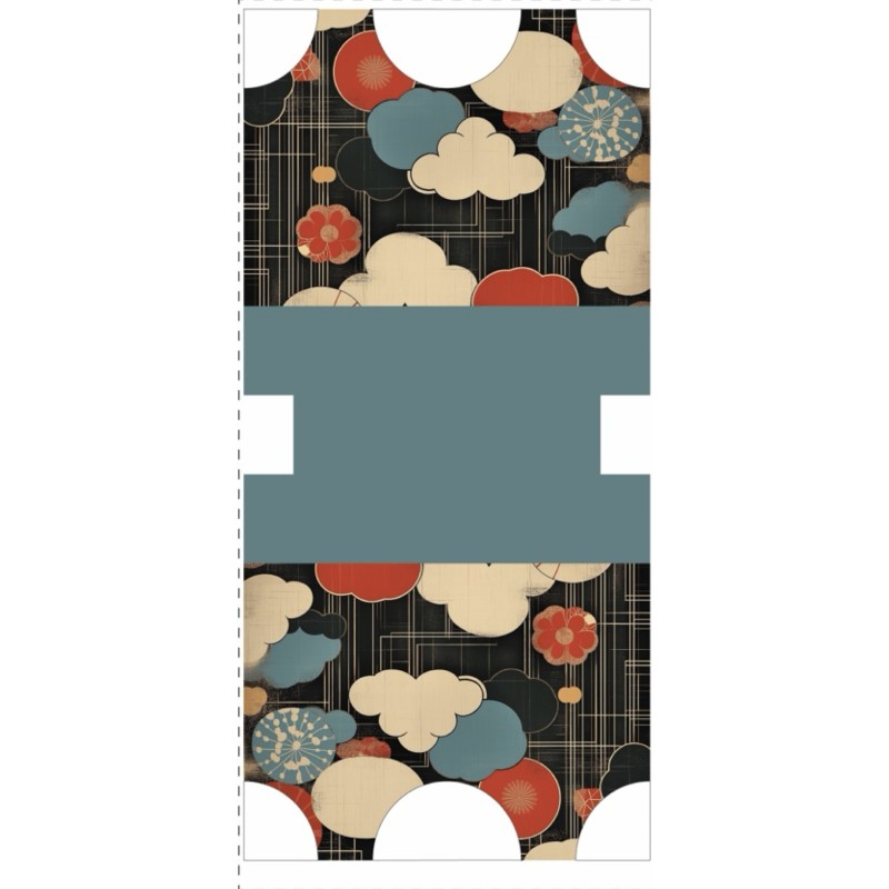Coupon-patron Sac Marcel Viny DiY Nuages - Bachette 100% coton
