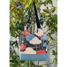 Coupon-patron Sac Marcel Viny DiY Geoges vagues et croco doré - Bachette 100% coton