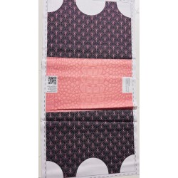 Coupon-patron Sac Marcel Viny DiY Georges vagues et croco rose - Bachette 100% coton