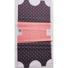 Coupon-patron Sac Marcel Viny DiY Georges vagues et croco rose - Bachette 100% coton