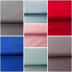 Popeline unie 100% coton (plusieurs coloris) - OekoTex 100