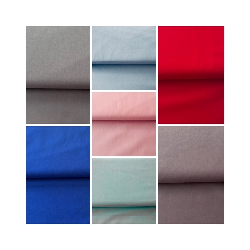 Popeline unie 100% coton (plusieurs coloris) - OekoTex 100 Popeline unie 100% coton (plusieurs coloris) - OekoTex 100