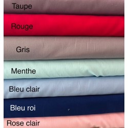 Popeline unie 100% coton (plusieurs coloris) - OekoTex 100