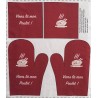 Coupon-patron Viny DiY Kit cuisine "Viens là mon poulet" - Bachette 100% coton