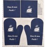 Coupon-patron Viny DiY Kit cuisine "Viens là mon poulet" - Bachette 100% coton