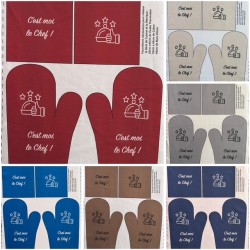 Coupon-patron Viny DiY Kit cuisine "C'est moi le Chef!" - Bachette 100% coton