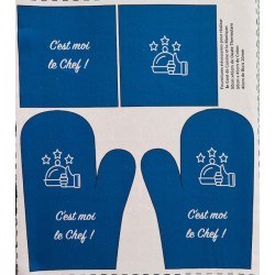 Coupon-patron Viny DiY Kit cuisine "C'est moi le Chef!" - Bachette 100% coton