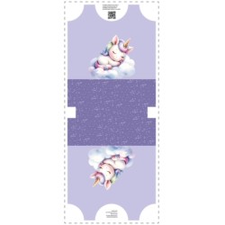 Précommande Coupon-patron Sac Marcel Enfant Viny DiY Licorne 2 fond lilas - Bachette 100% coton - Expédition estimée 28 juin