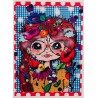Coupon Petite Biounette Flore - Velours - 15cm*10cm
