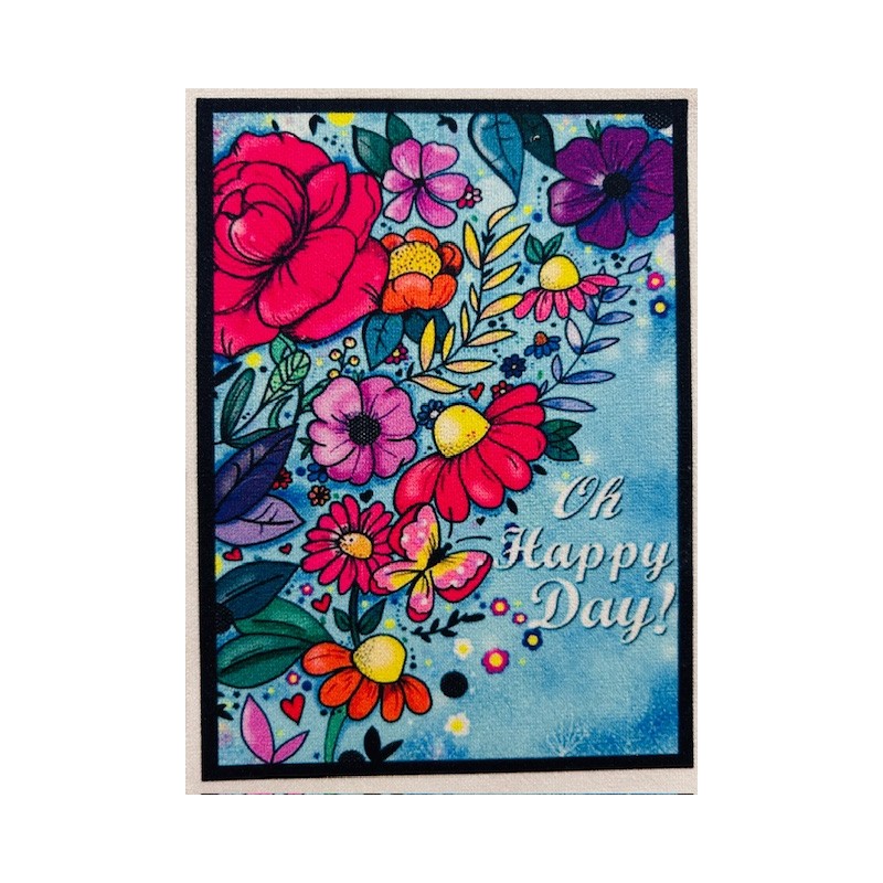 Coupon Petite Biounette Have a good day - Velours - 15cm*11.5cm