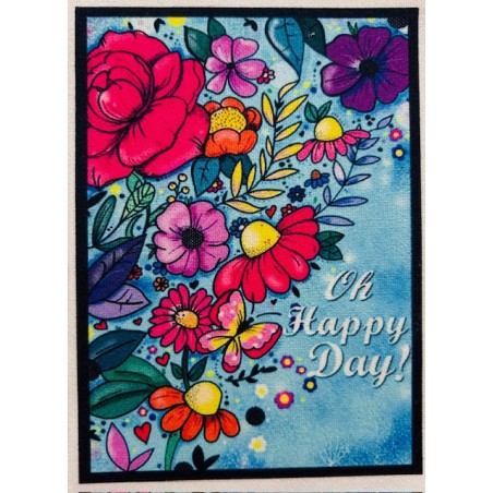 Coupon Petite Biounette Have a good day - Velours - 15cm*11.5cm