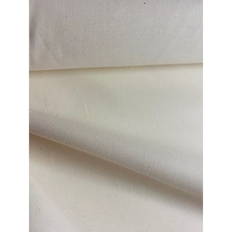 Coton uni épais écru - OekoTex Coton uni épais écru - OekoTex