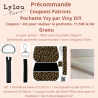 Précommande Coupon-patron Pochette Yzy par Viny DiY GRAOU léopard - Coupon seul ou Kit complet - Expédition estimée 21 juillet