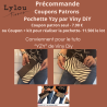 Précommande Coupon-patron Pochette Yzy par Viny DiY GRAOU léopard - Coupon seul ou Kit complet - Expédition estimée 21 juillet