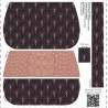Précommande Coupon-patron Pochette Yzy Viny DiY Eventails roses - Coupon seul ou Kit - Expédition 21/07