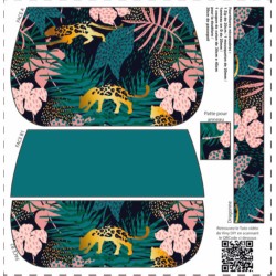 Précommande Coupon-patron Pochette Yzy Viny DiY Jungle - Coupon seul ou Kit - Expédition 21/07