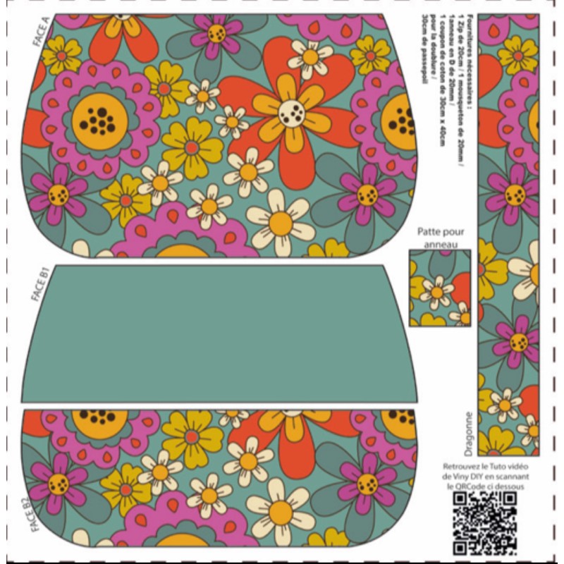 Précommande Coupon-patron Pochette Yzy Viny DiY Flower Power - Coupon seul ou Kit - Expédition 21/07 Précommande Coupon-patron Pochette Yzy Viny DiY Flower Power - Coupon seul ou Kit - Expédition 21/07