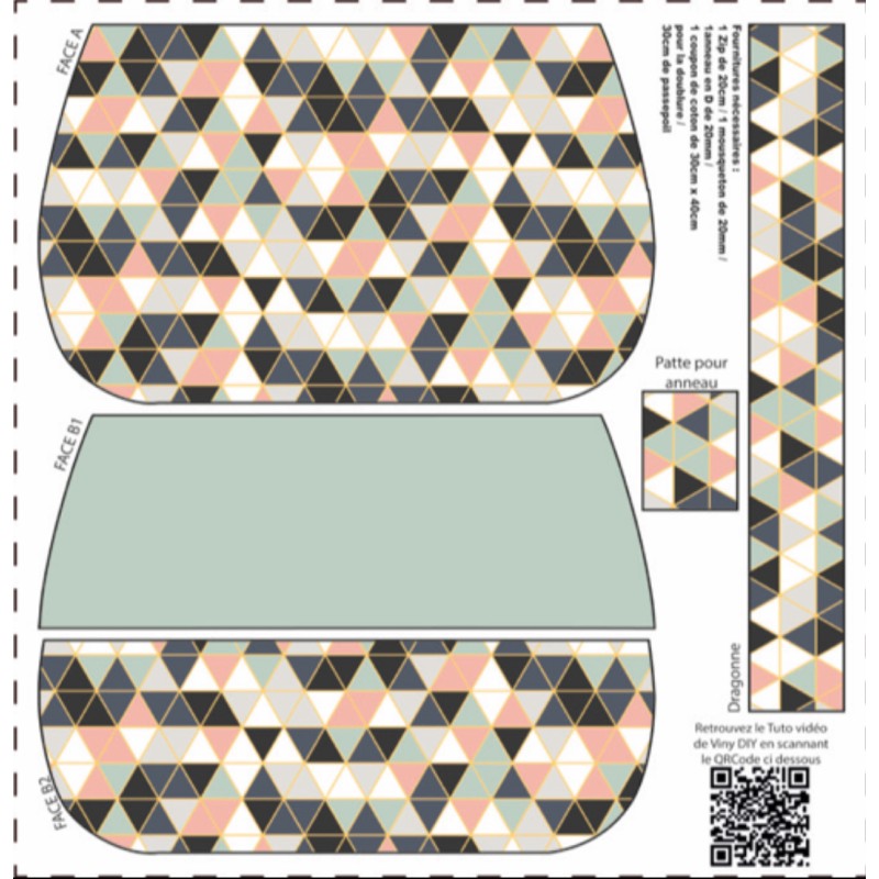 Précommande Coupon-patron Pochette Yzy Viny DiY Triangles - Coupon seul ou Kit - Expédition 21/07 Précommande Coupon-patron Pochette Yzy Viny DiY Triangles - Coupon seul ou Kit - Expédition 21/07