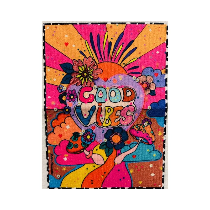 Coupon Petite Biounette Good Vives - Velours - 15cm*10cm