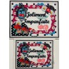 Coupon Petite Biounette Joliment imparfaite - Velours - 15cm*11.5cm ou 19.5cm*15cm