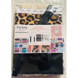 Kit complet Coupon-patron Pochette Yzy par Viny DiY GRAOU léopard