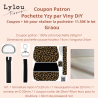 Kit complet Coupon-patron Pochette Yzy par Viny DiY GRAOU léopard