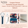 Kit complet Coupon-patron Pochette Yzy par Viny DiY Sakura