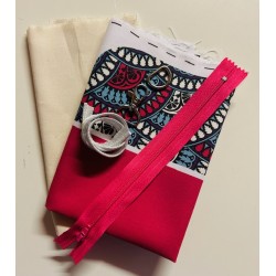 Kit complet Coupon-patron Pochette Yzy par Viny DiY Wax