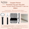Kit complet Coupon-patron Pochette Yzy par Viny DiY Zèbre
