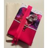 Kit complet Coupon-patron Pochette Yzy par Viny DiY Fleurs roses