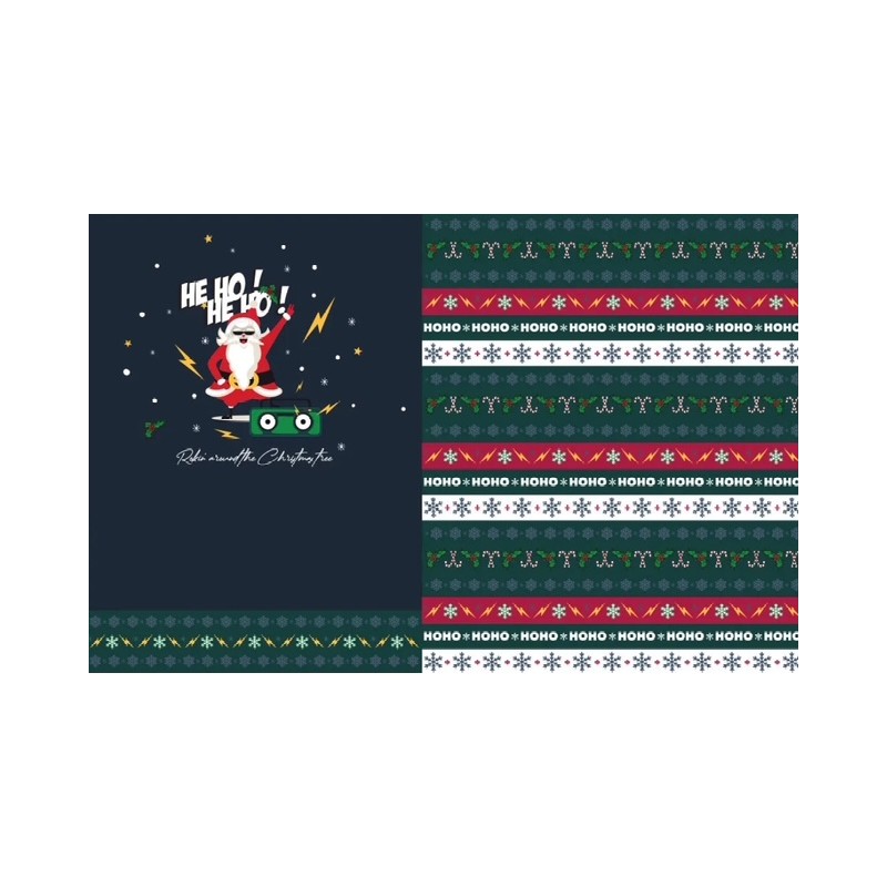 Panneau French terry pull de Noël avec sequins