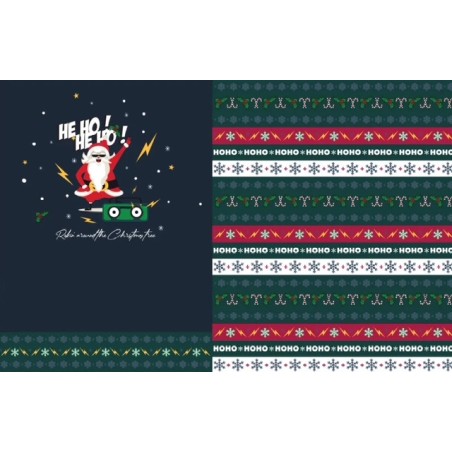 Panneau French terry pull de Noël avec sequins