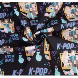 Precommande express, expédition le 30 mars maxi : Popeline de coton K Pop - 100% Oekotex Coton