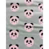 Maotey pandas fond vert menthe - Coton OekoTex