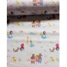 Contes et princesses sur fond blanc - Coton OekoTex