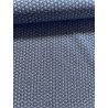 Tissu Saki blanc fond bleu indigo - Coton OekoTex