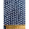 Tissu Saki blanc fond bleu indigo - Coton OekoTex