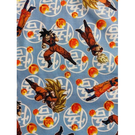 Popeline de coton licence Dragon Ball Z - 100% Coton Oekotex