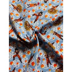 Popeline de coton licence Dragon Ball Z - 100% Coton Oekotex