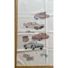 Panneau polyester imperméable 50 cm * 100 cm : Route 66 grands motifs fond blanc