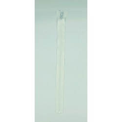 Fermeture séparable injectée 40cm blanc
